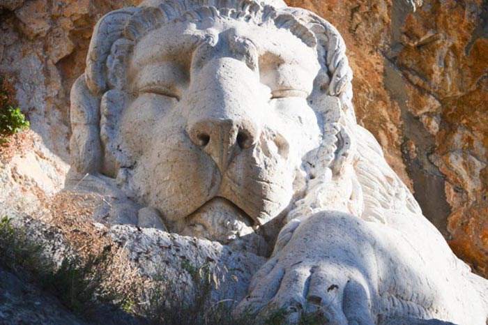 Nafplio Bavarian Lion Sculpture